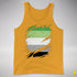 Aromantic Pride Flag Ripped Reveal Premium Tank Top - Gold